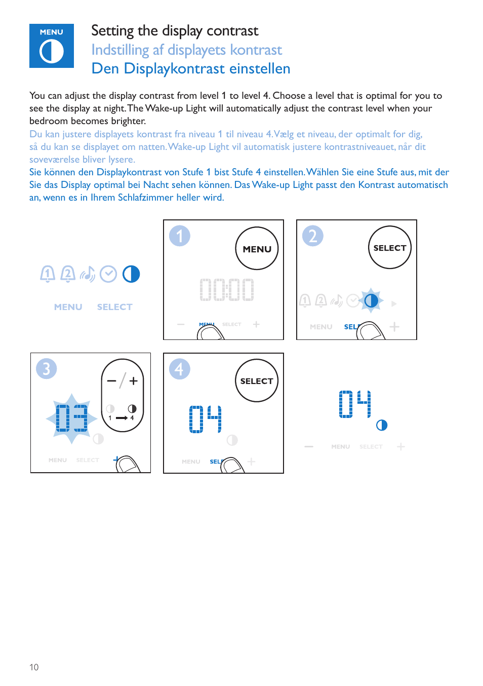 Philips Wake-up Light User Manual | Page 10 / 76