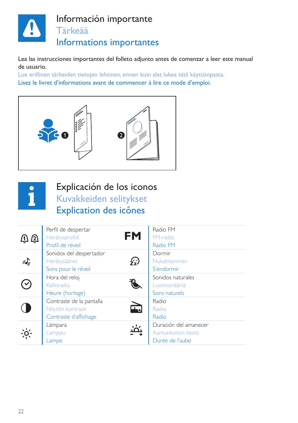 Philips Wake-up Light User Manual | Page 22 / 76