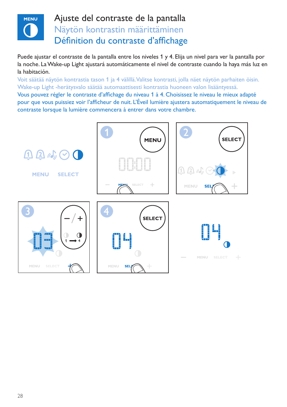 Philips Wake-up Light User Manual | Page 28 / 76