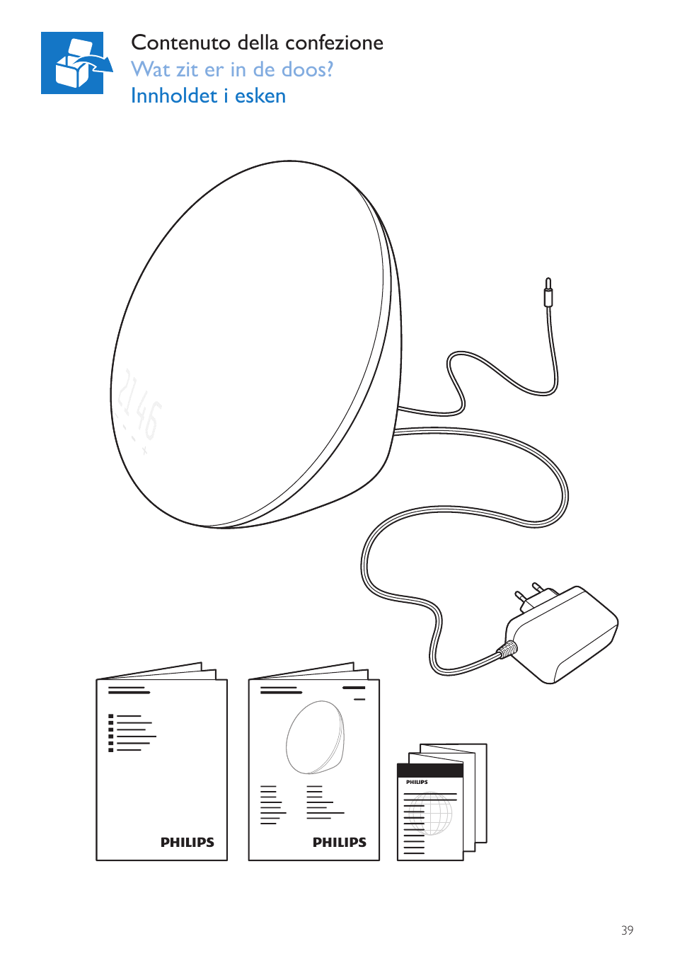 Philips Wake-up Light User Manual | Page 39 / 76