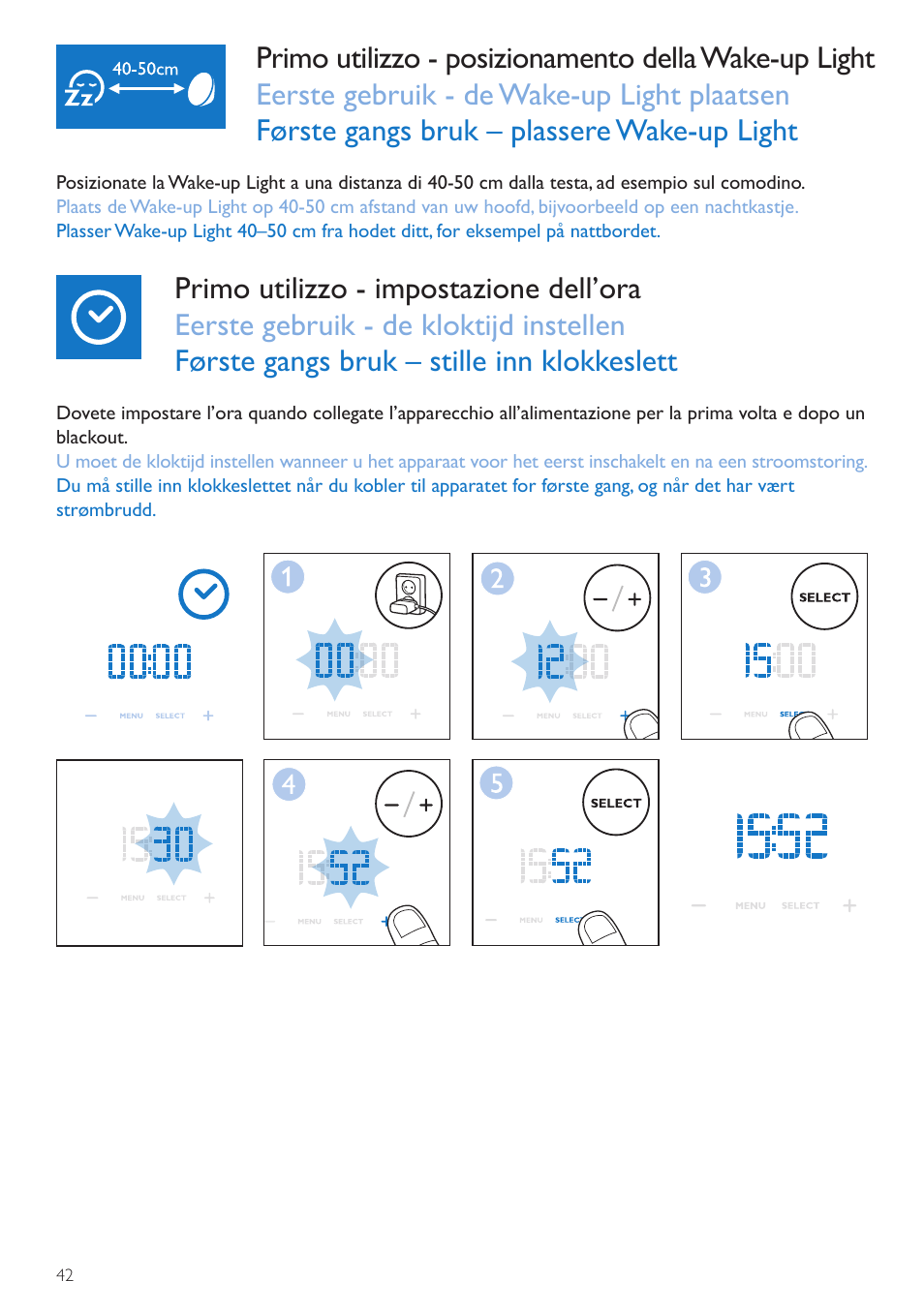 Philips Wake-up Light User Manual | Page 42 / 76