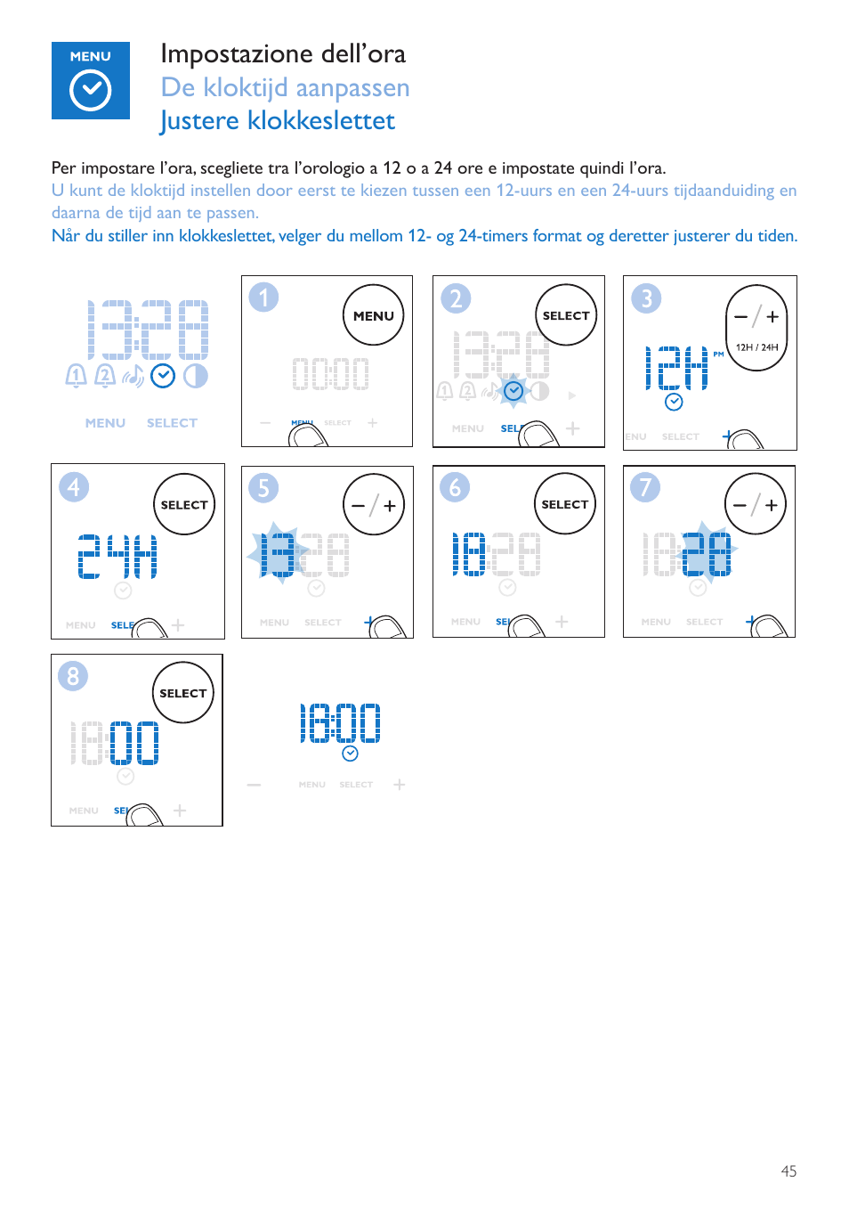 Philips Wake-up Light User Manual | Page 45 / 76