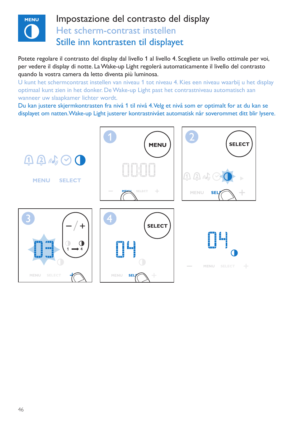 Philips Wake-up Light User Manual | Page 46 / 76