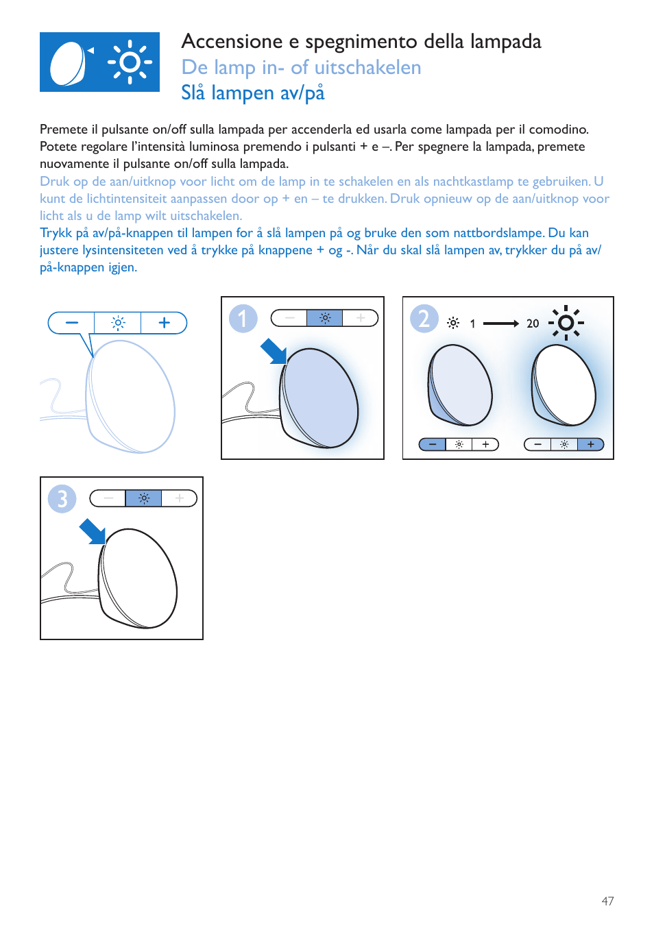 Philips Wake-up Light User Manual | Page 47 / 76