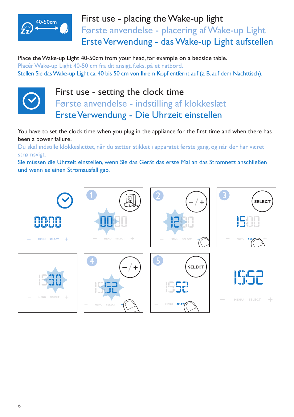 Philips Wake-up Light User Manual | Page 6 / 76