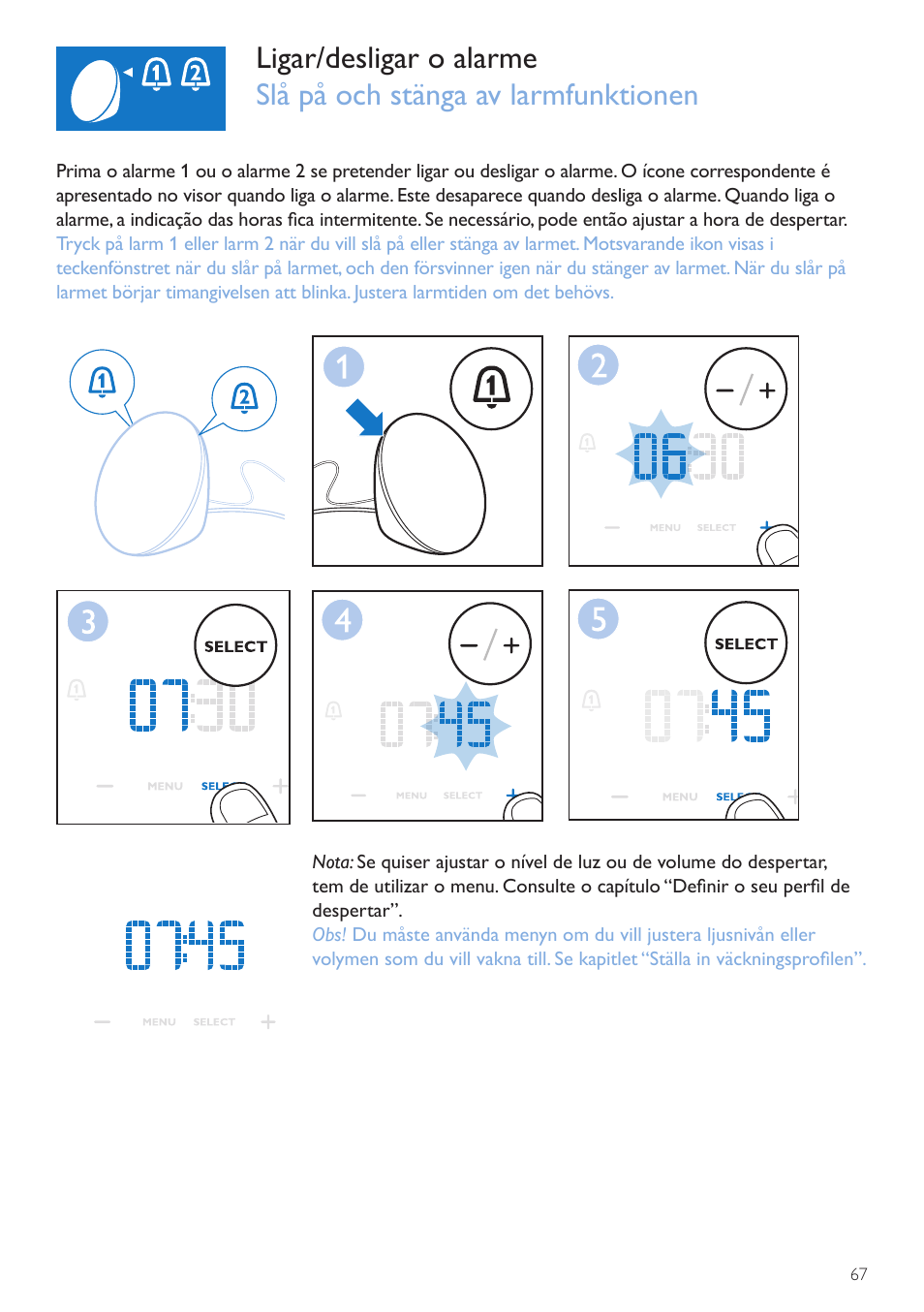 Philips Wake-up Light User Manual | Page 67 / 76