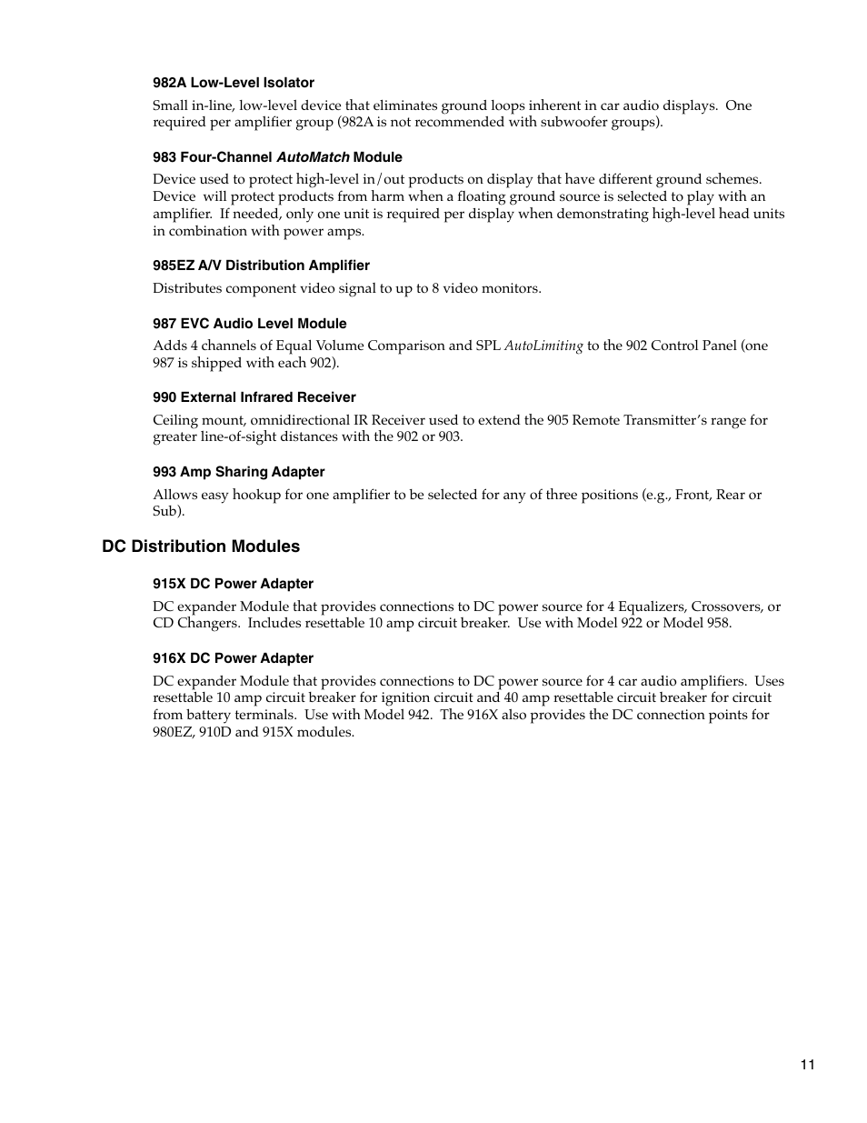 Audio Authority Car Audio System User Manual | Page 11 / 55
