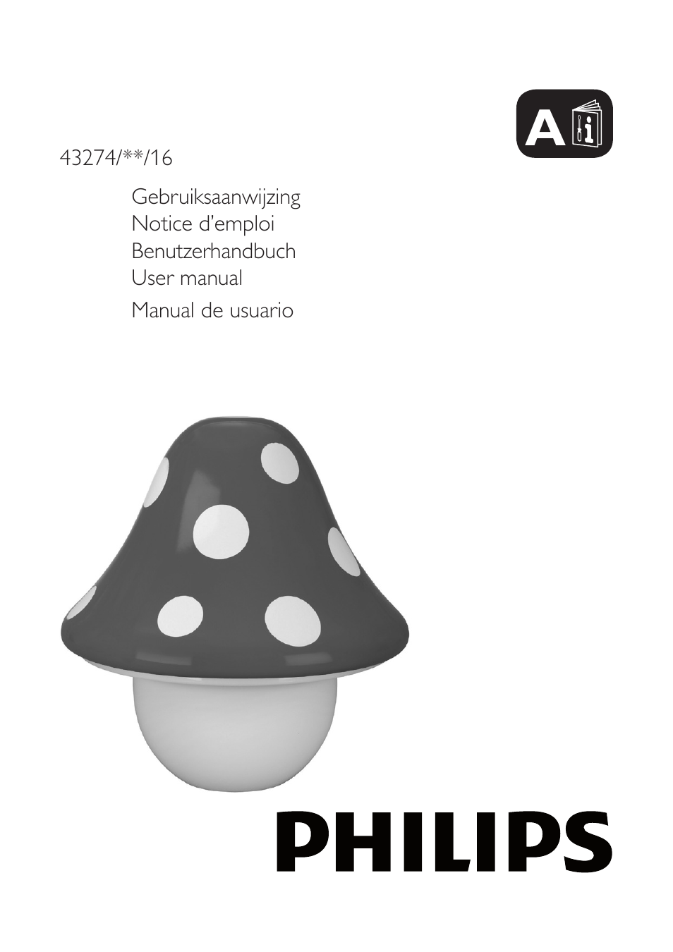 Philips myKidsRoom Lámpara de mesa User Manual | 4 pages