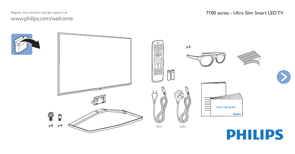 Philips 7000 series Televisor Smart LED Full HD ultraplano User Manual | 12 pages