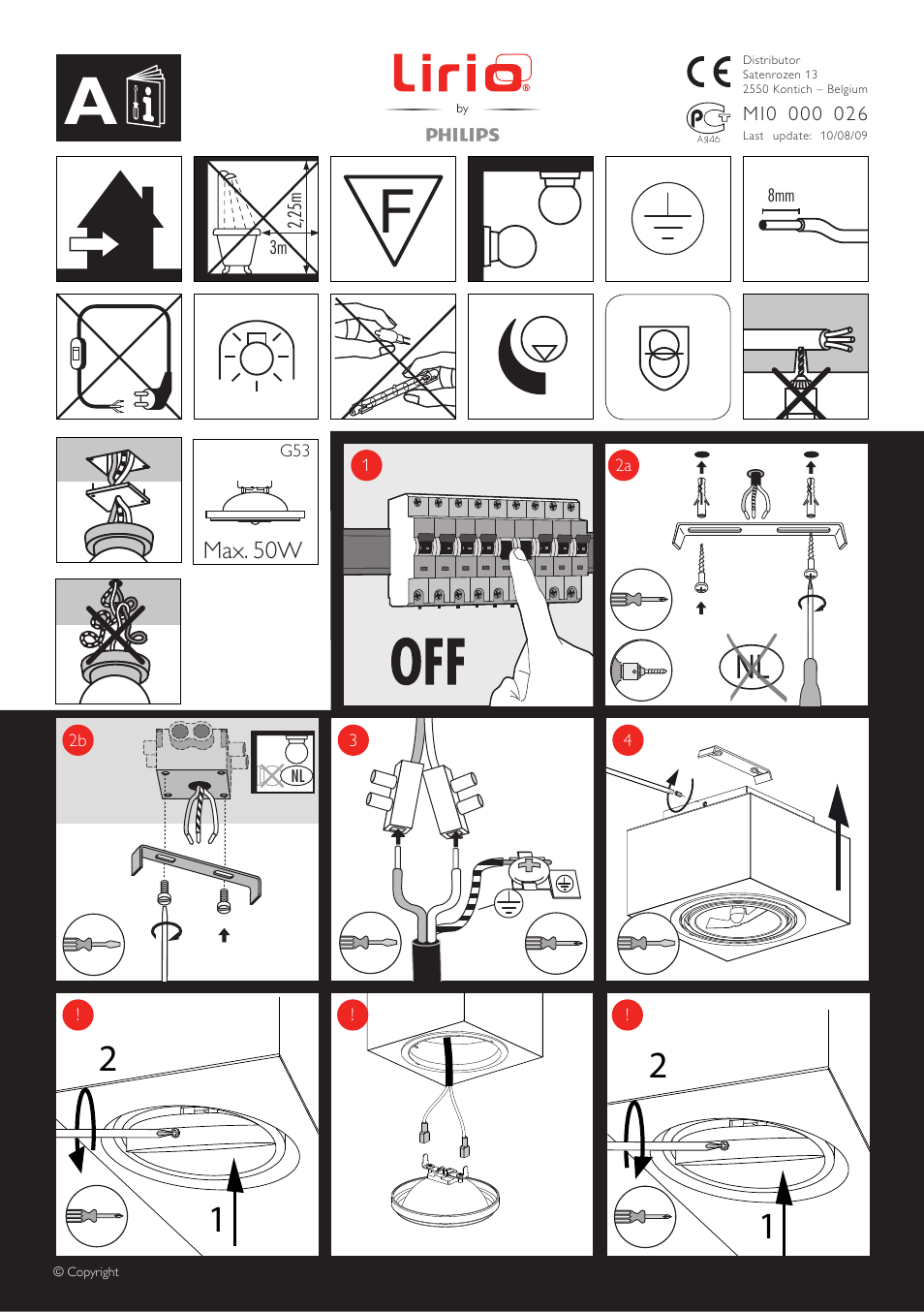 Philips Lirio Foco User Manual | 2 pages