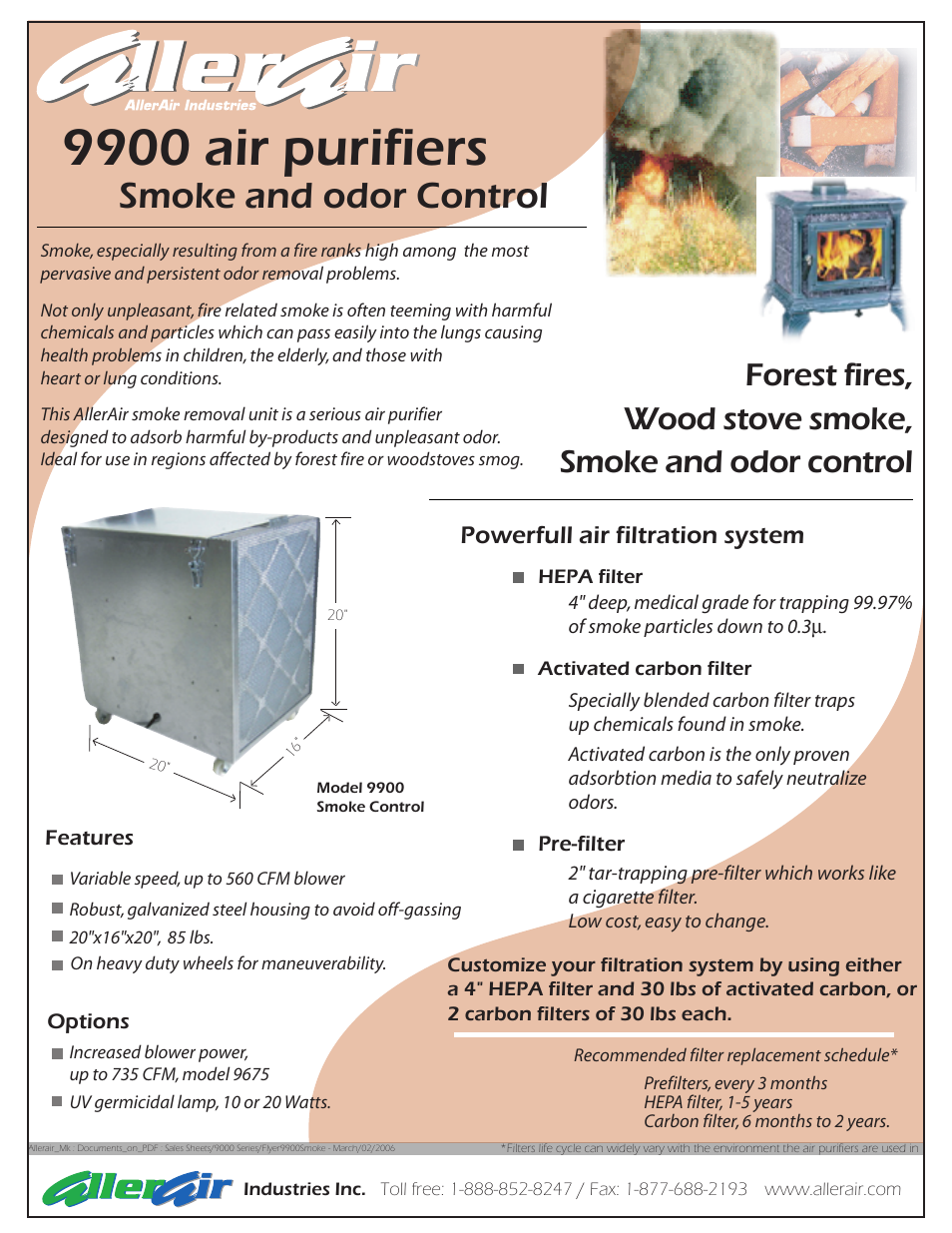 AllerAir 9900 User Manual | 1 page