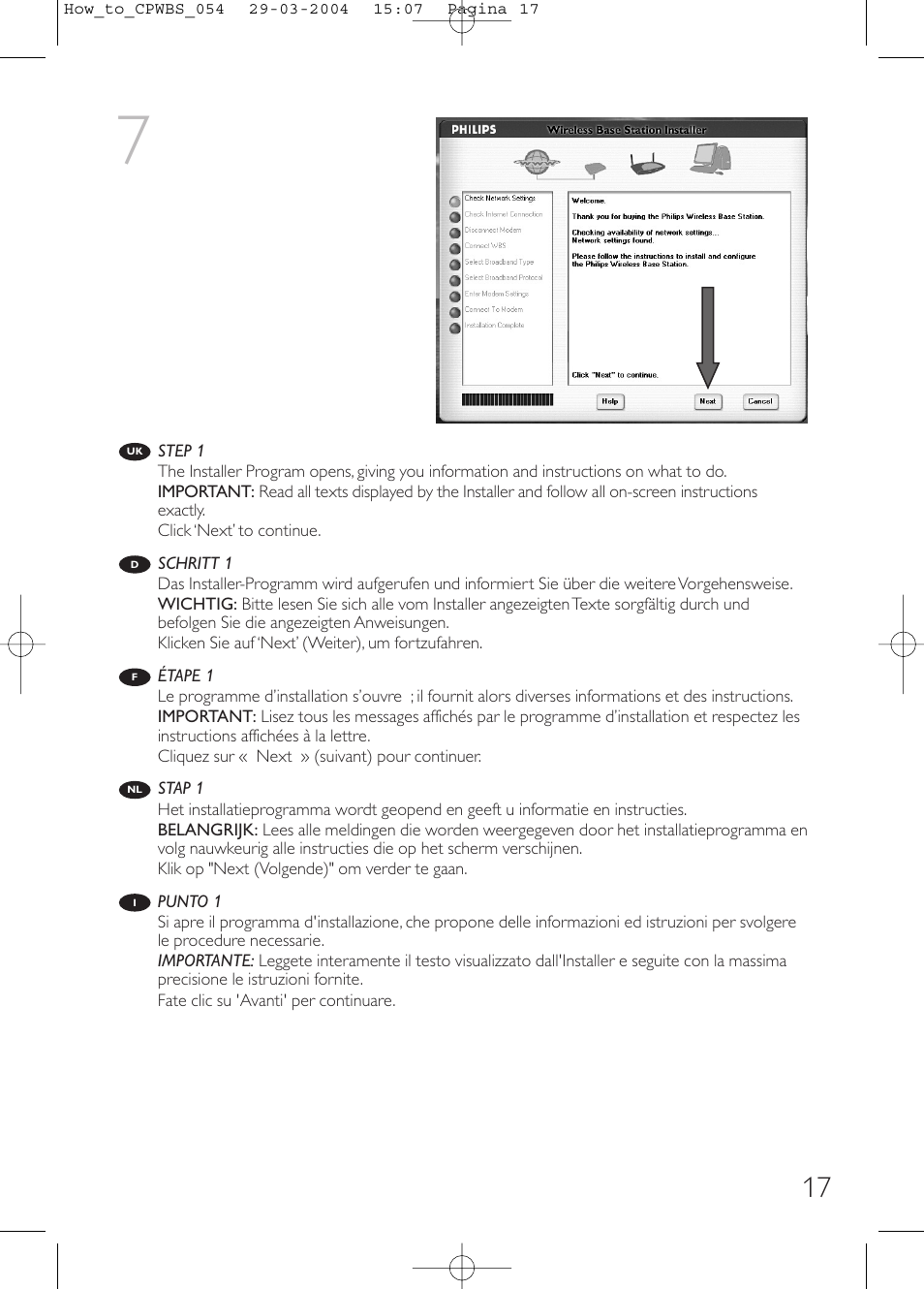 Philips Estación base inalámbrica User Manual | Page 17 / 80