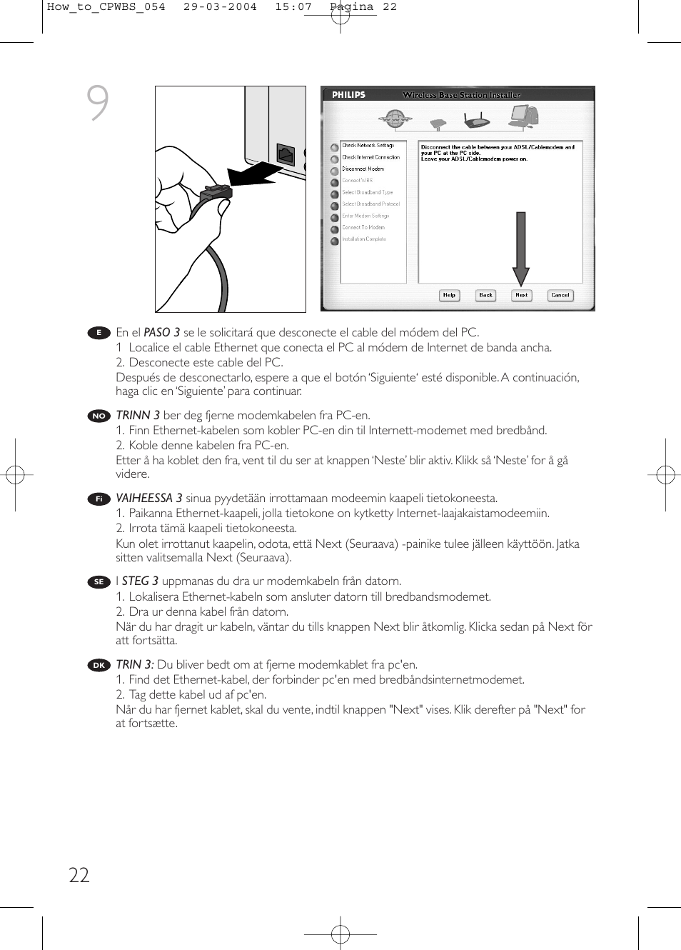 Philips Estación base inalámbrica User Manual | Page 22 / 80