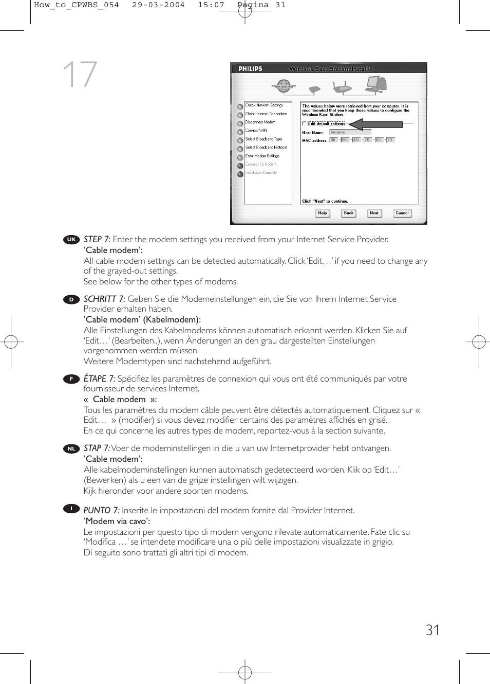 Philips Estación base inalámbrica User Manual | Page 31 / 80