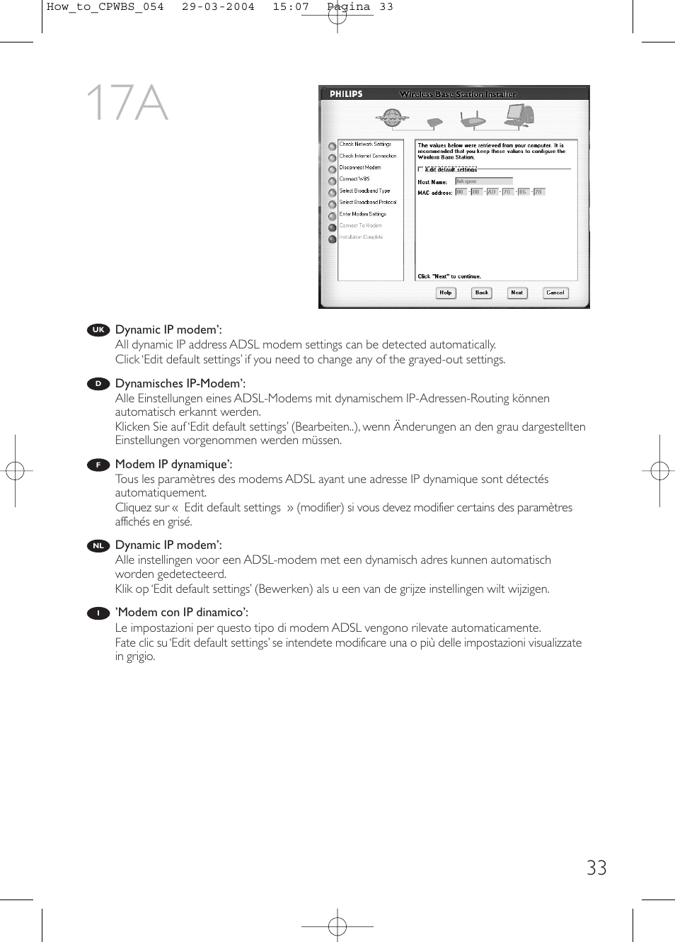 Philips Estación base inalámbrica User Manual | Page 33 / 80