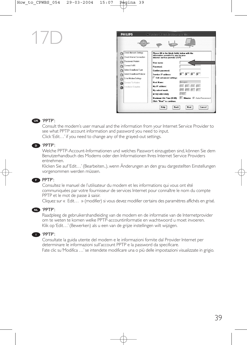 Philips Estación base inalámbrica User Manual | Page 39 / 80