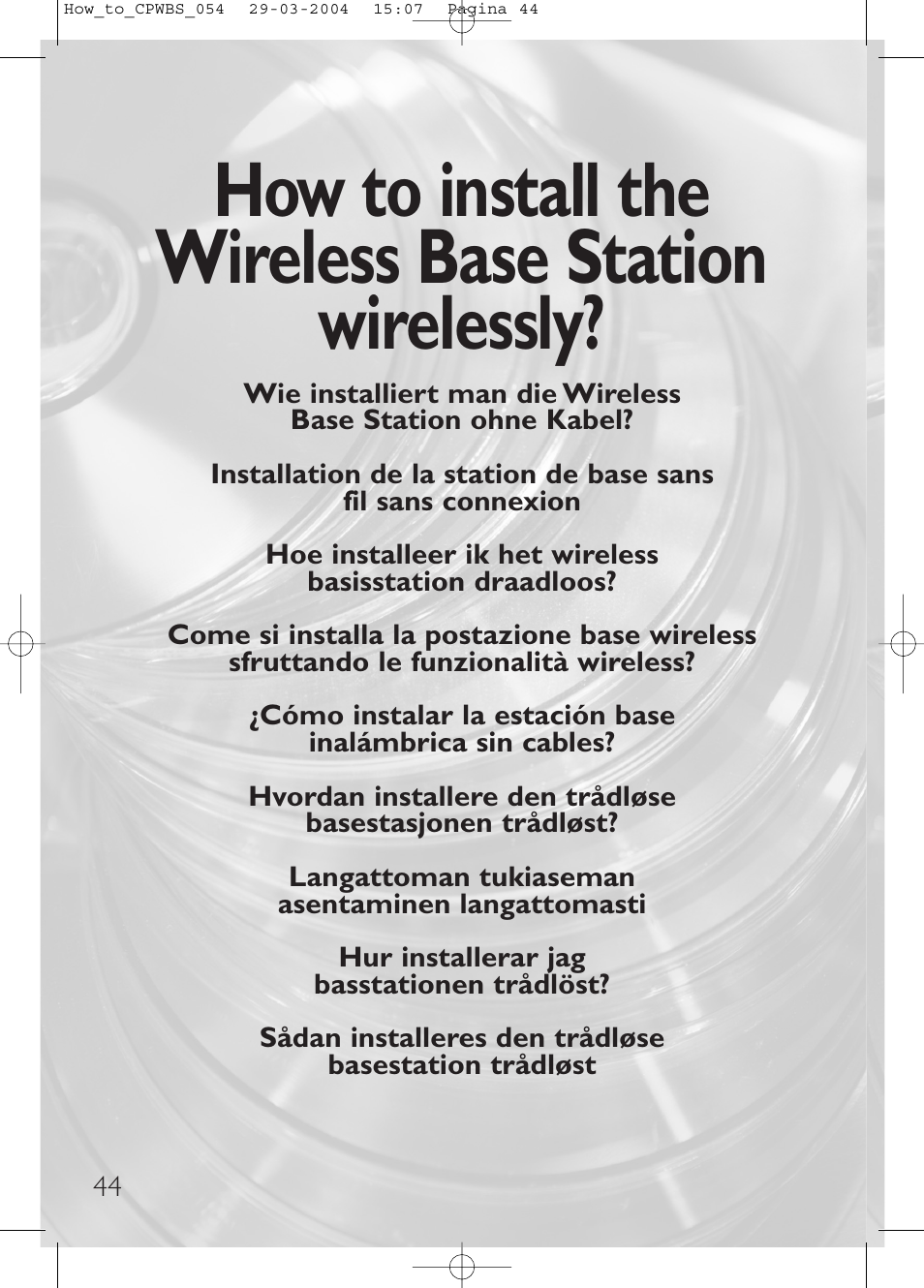 Philips Estación base inalámbrica User Manual | Page 44 / 80