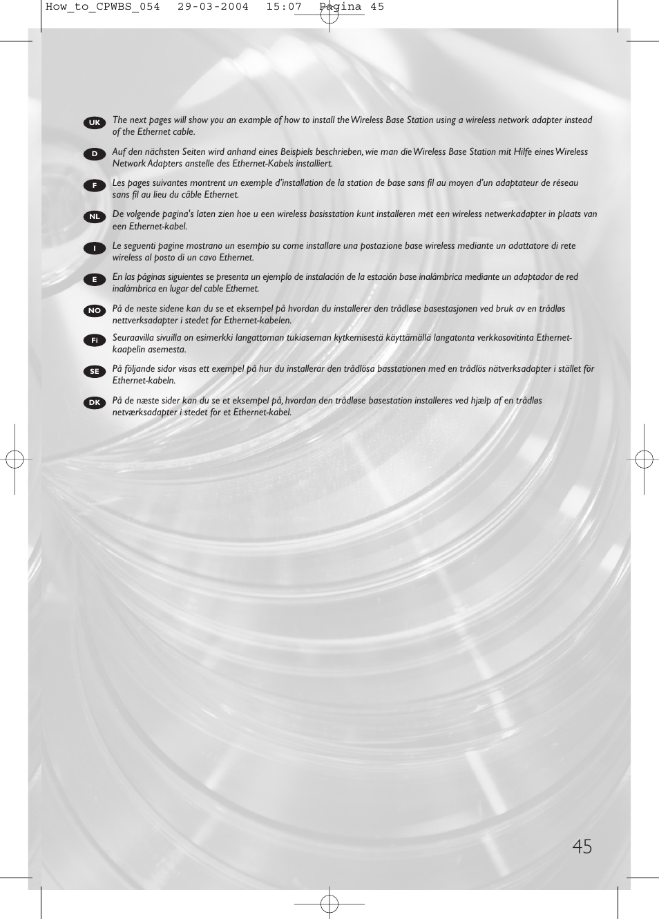 Philips Estación base inalámbrica User Manual | Page 45 / 80