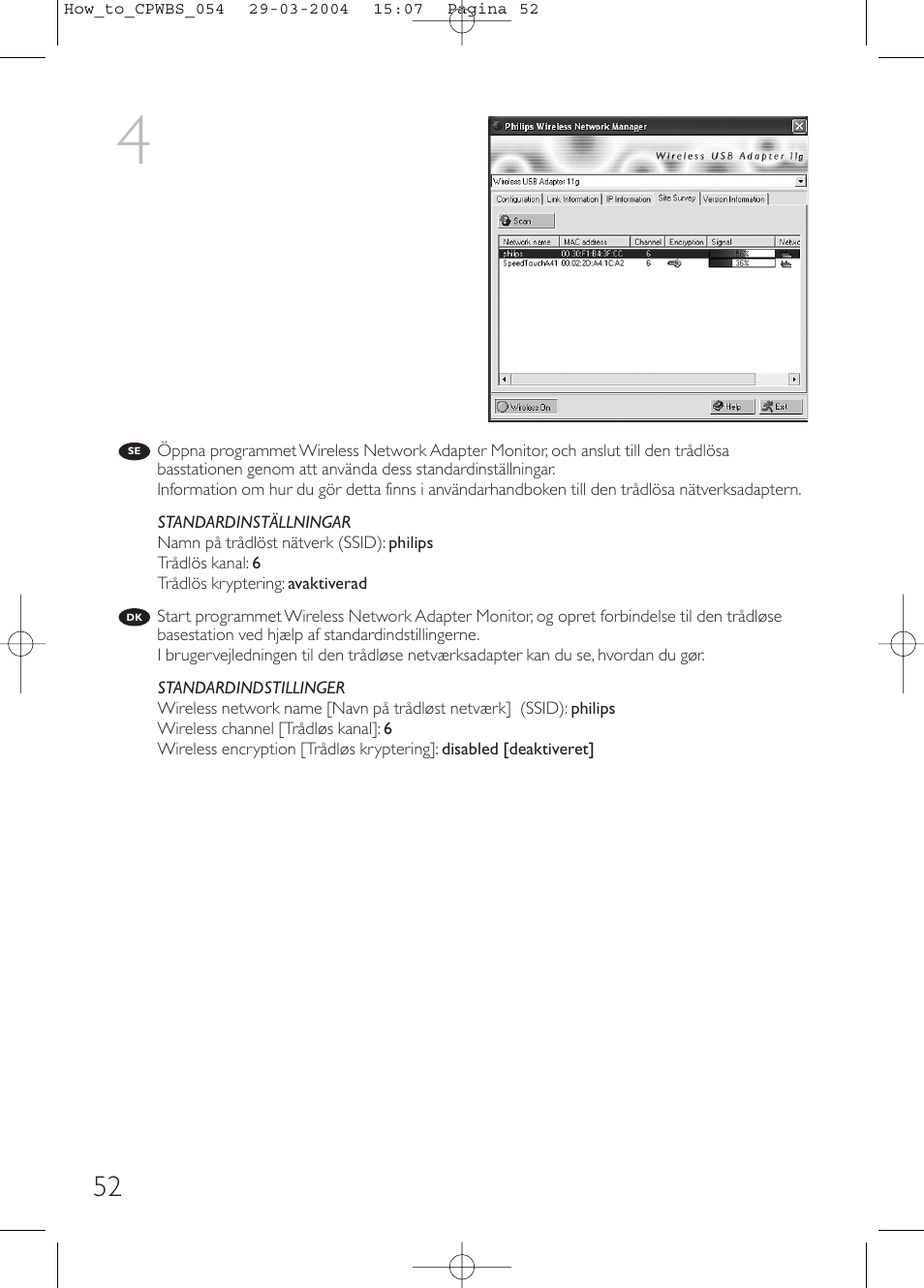 Philips Estación base inalámbrica User Manual | Page 52 / 80