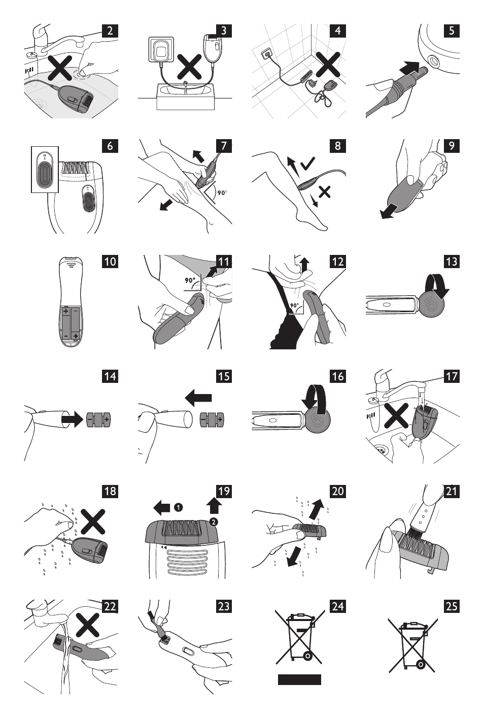 Philips Set de depilación de edición limitada User Manual | Page 102 / 104