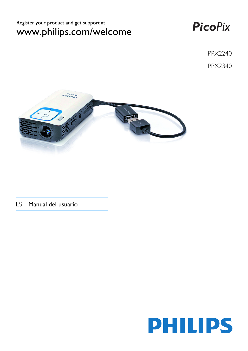 Philips PicoPix Proyector de bolsillo User Manual | 26 pages