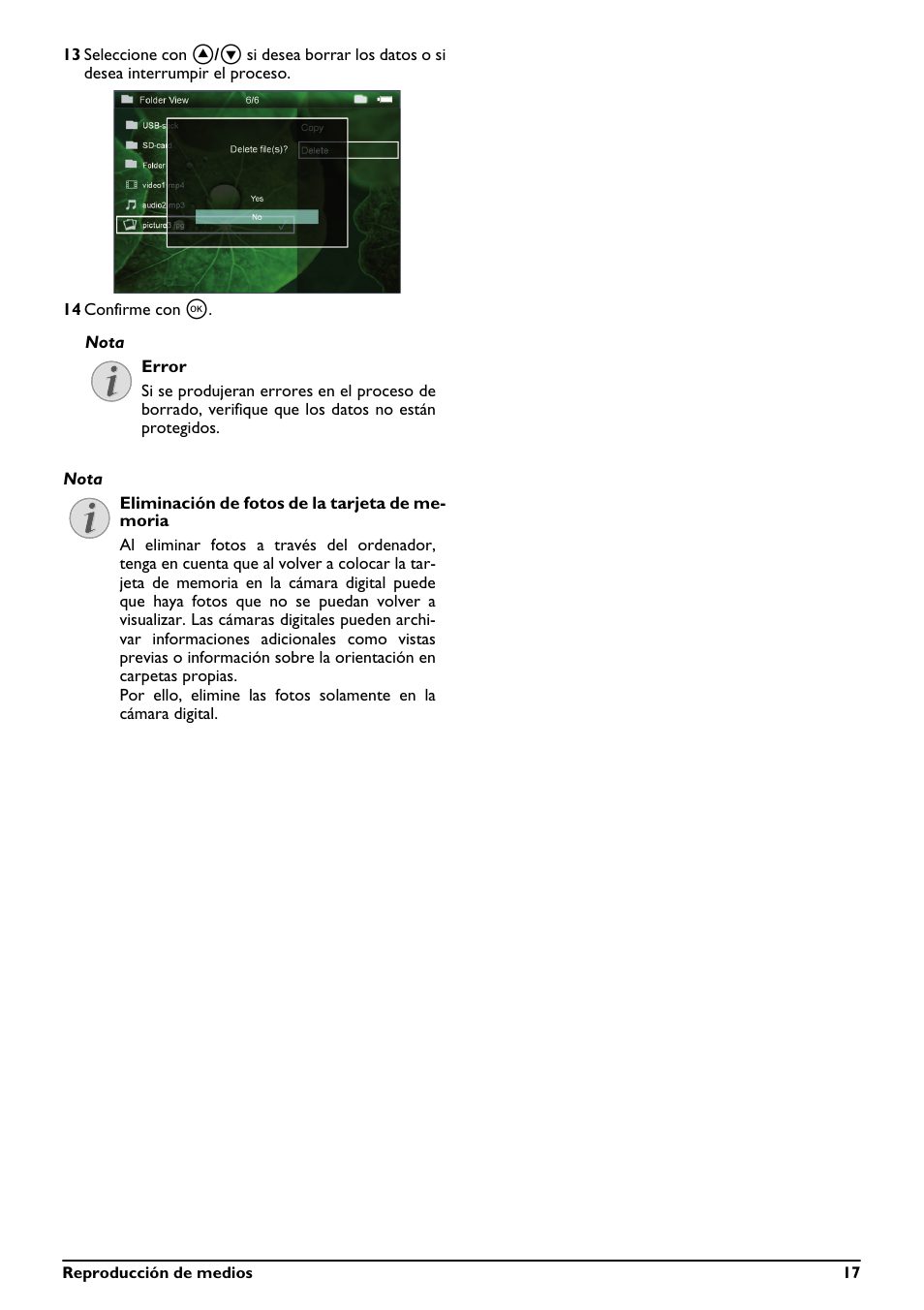 Philips PicoPix Proyector de bolsillo User Manual | Page 17 / 26