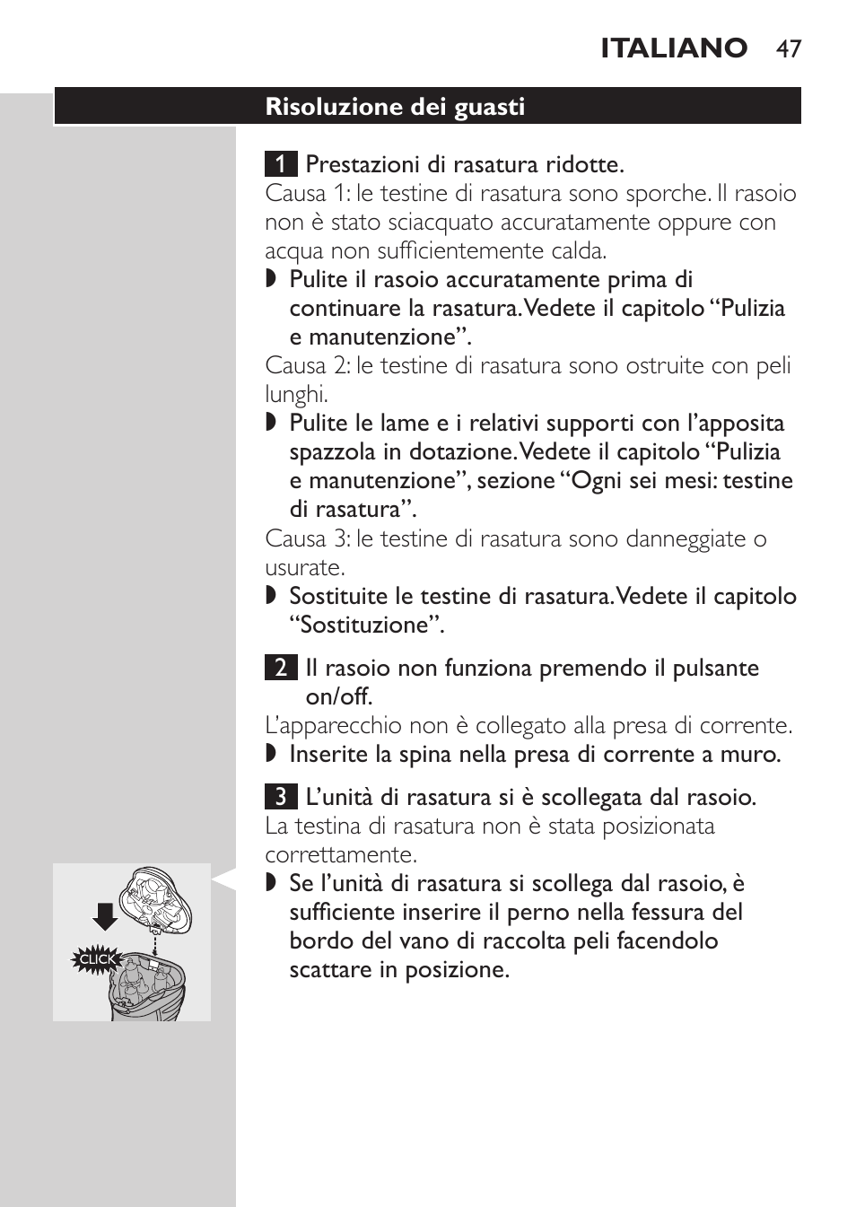 Philips SHAVER Series 3000 Afeitadora eléctrica User Manual | Page 45 / 72