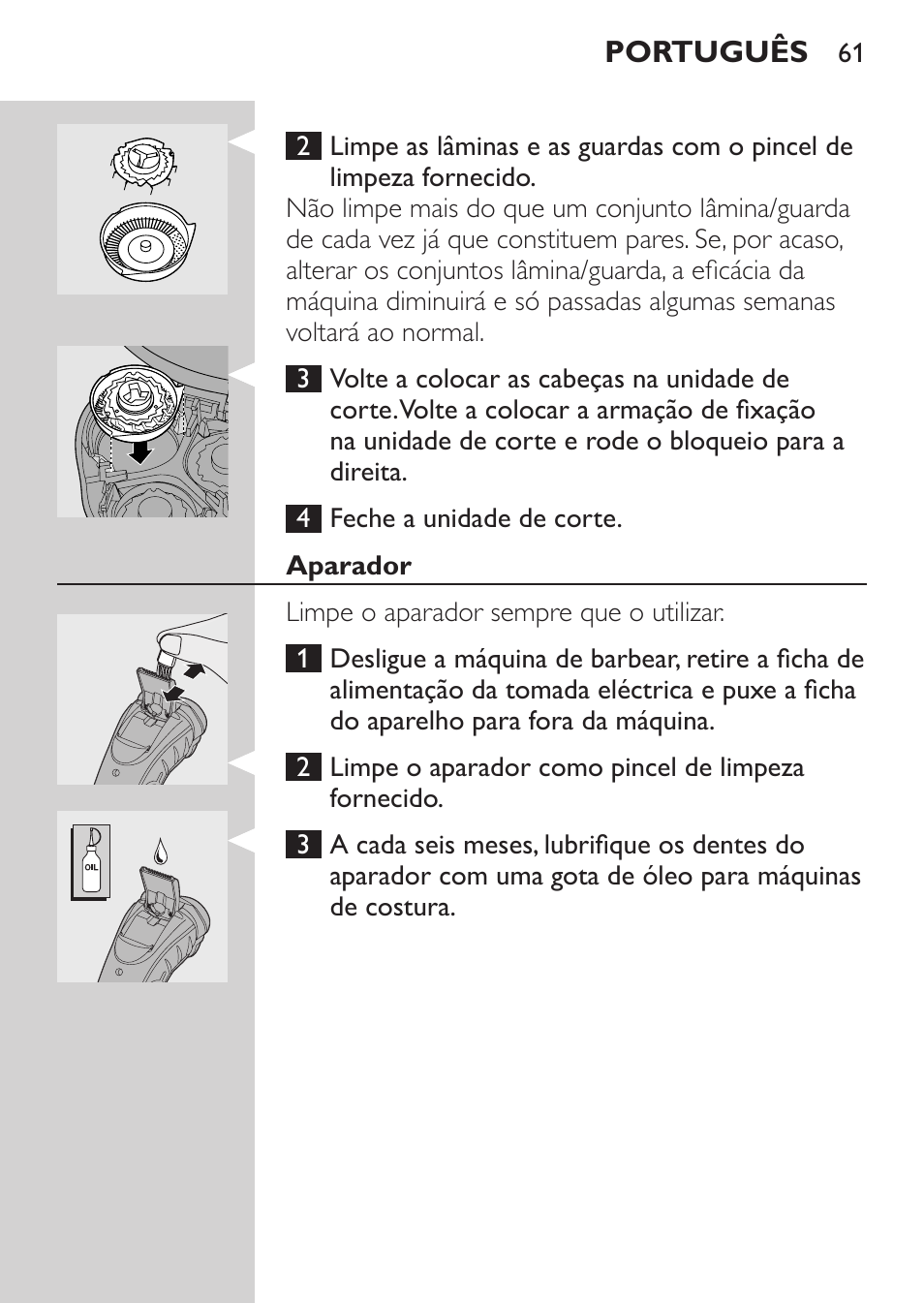 Aparador | Philips SHAVER Series 3000 Afeitadora eléctrica User Manual | Page 59 / 72