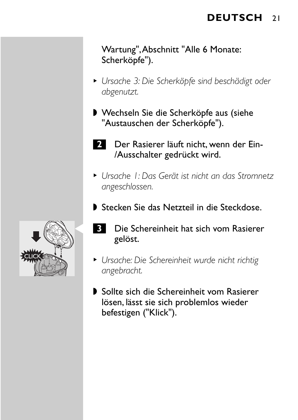 Philips Afeitadora eléctrica User Manual | Page 19 / 76