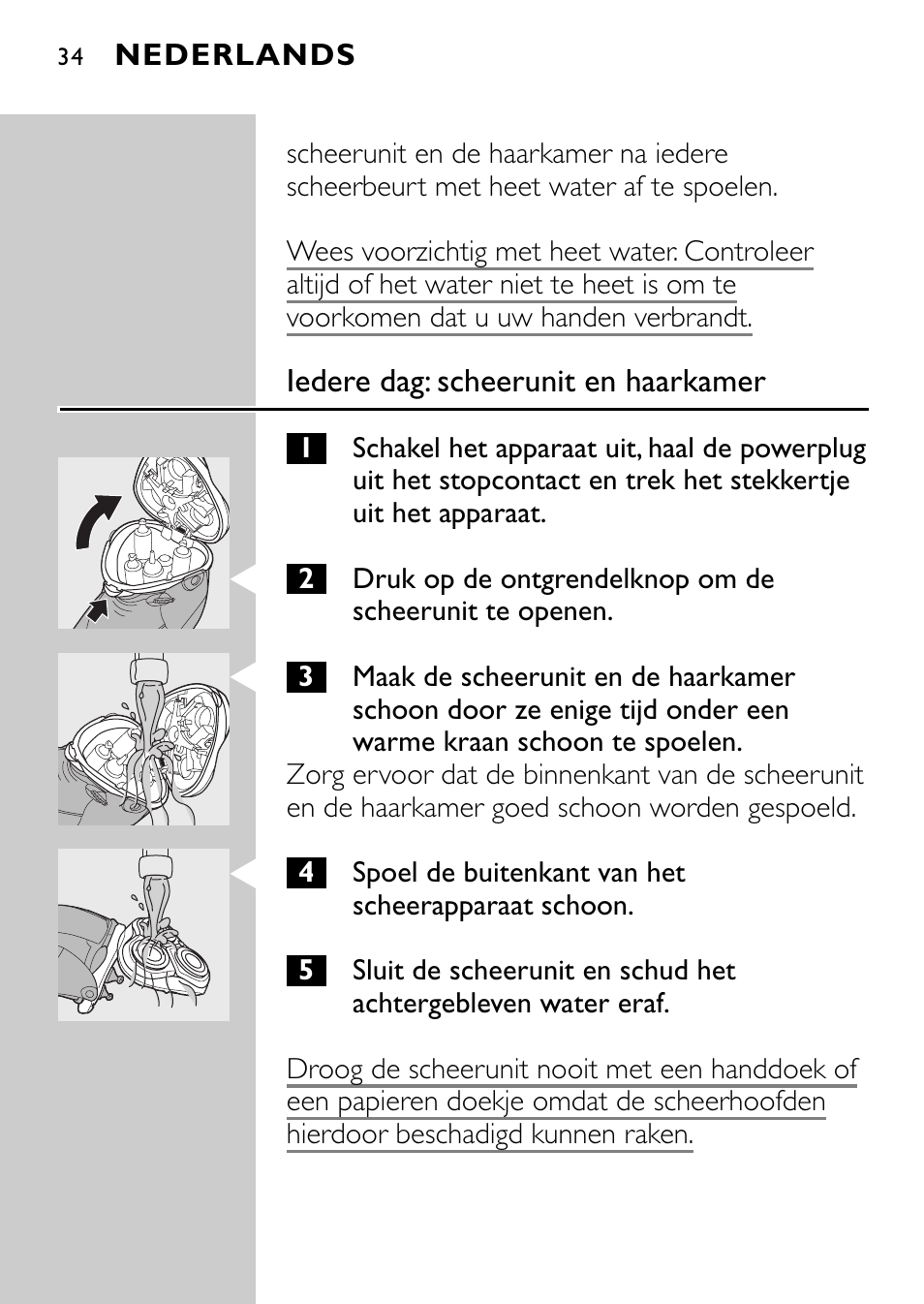 Philips Afeitadora eléctrica User Manual | Page 32 / 76