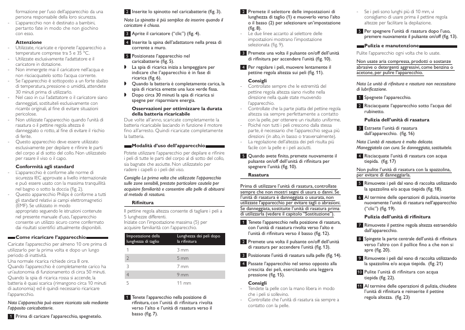 Philips Afeitadora corporal User Manual | Page 5 / 7