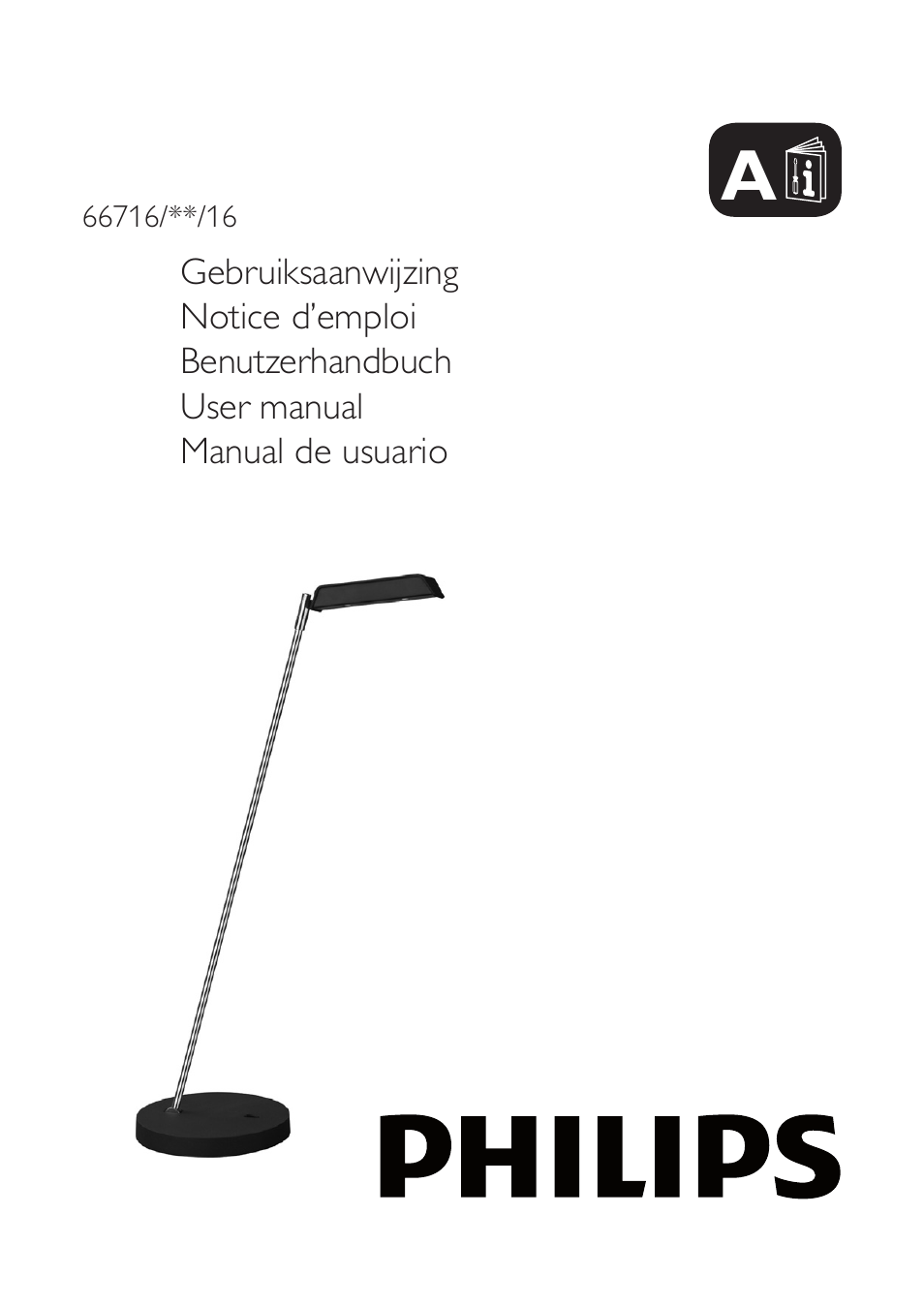 Philips myHomeOffice Lámpara de mesa User Manual | 4 pages