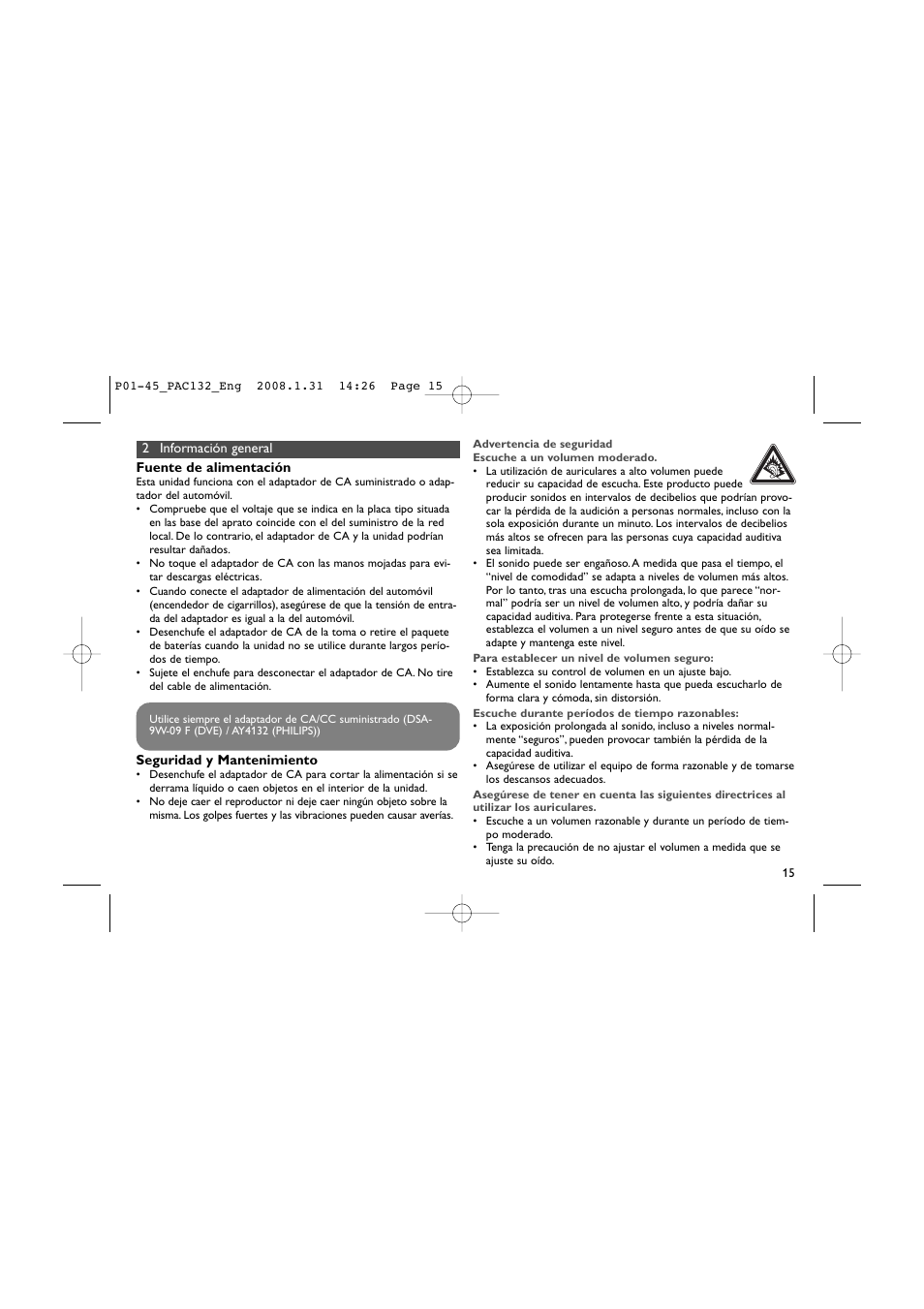 Philips Pantalla LCD adicional User Manual | Page 15 / 45