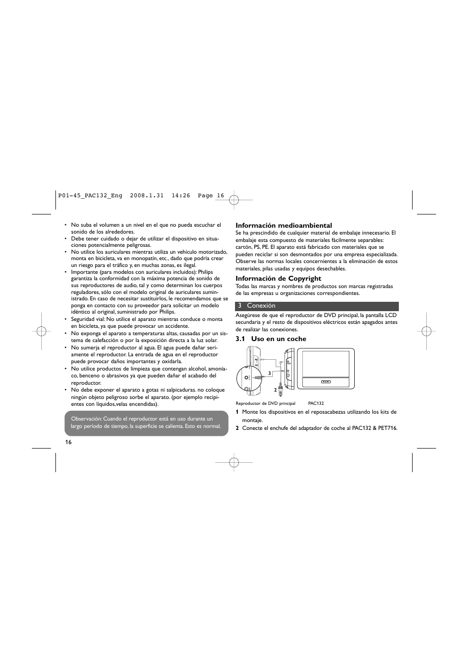 Philips Pantalla LCD adicional User Manual | Page 16 / 45