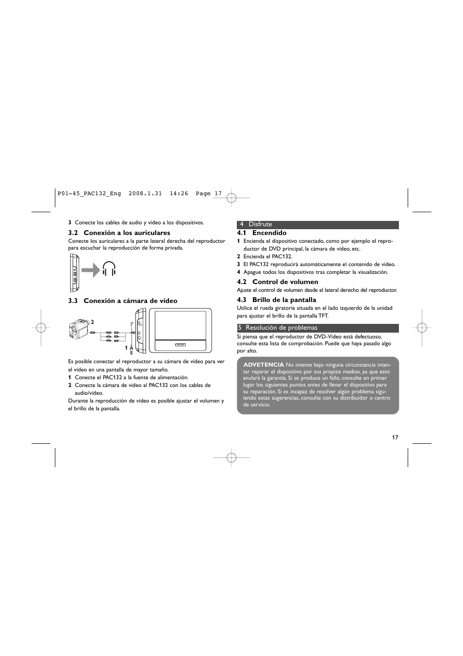 Philips Pantalla LCD adicional User Manual | Page 17 / 45