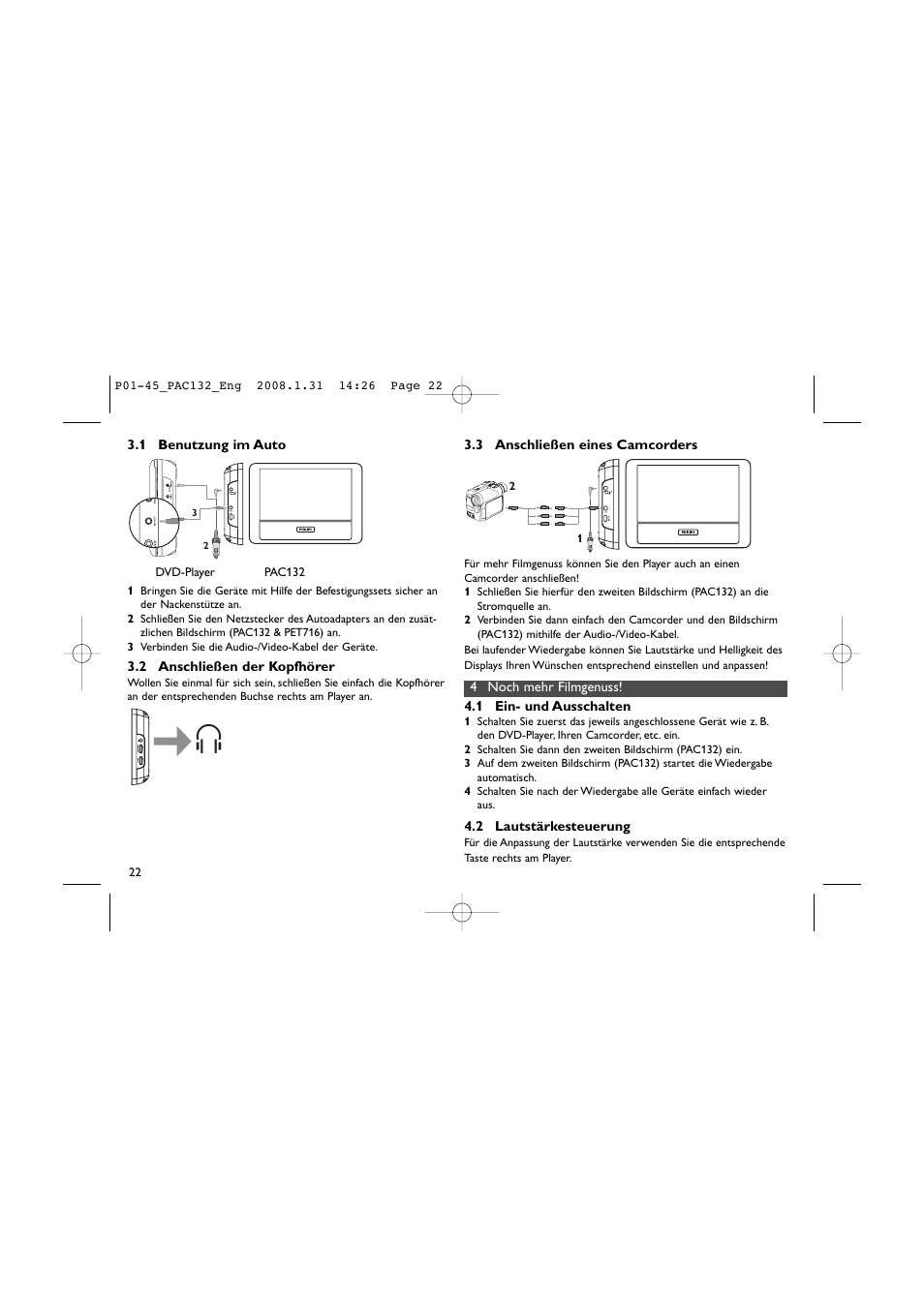 Philips Pantalla LCD adicional User Manual | Page 22 / 45