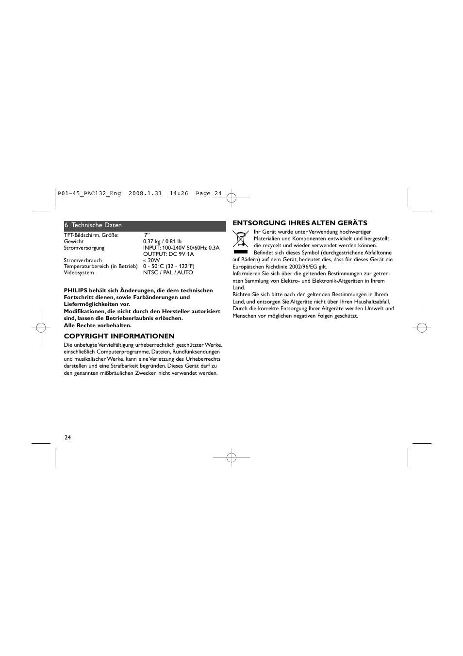 Philips Pantalla LCD adicional User Manual | Page 24 / 45