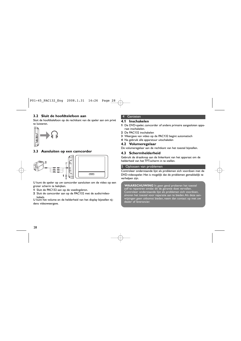 Philips Pantalla LCD adicional User Manual | Page 28 / 45