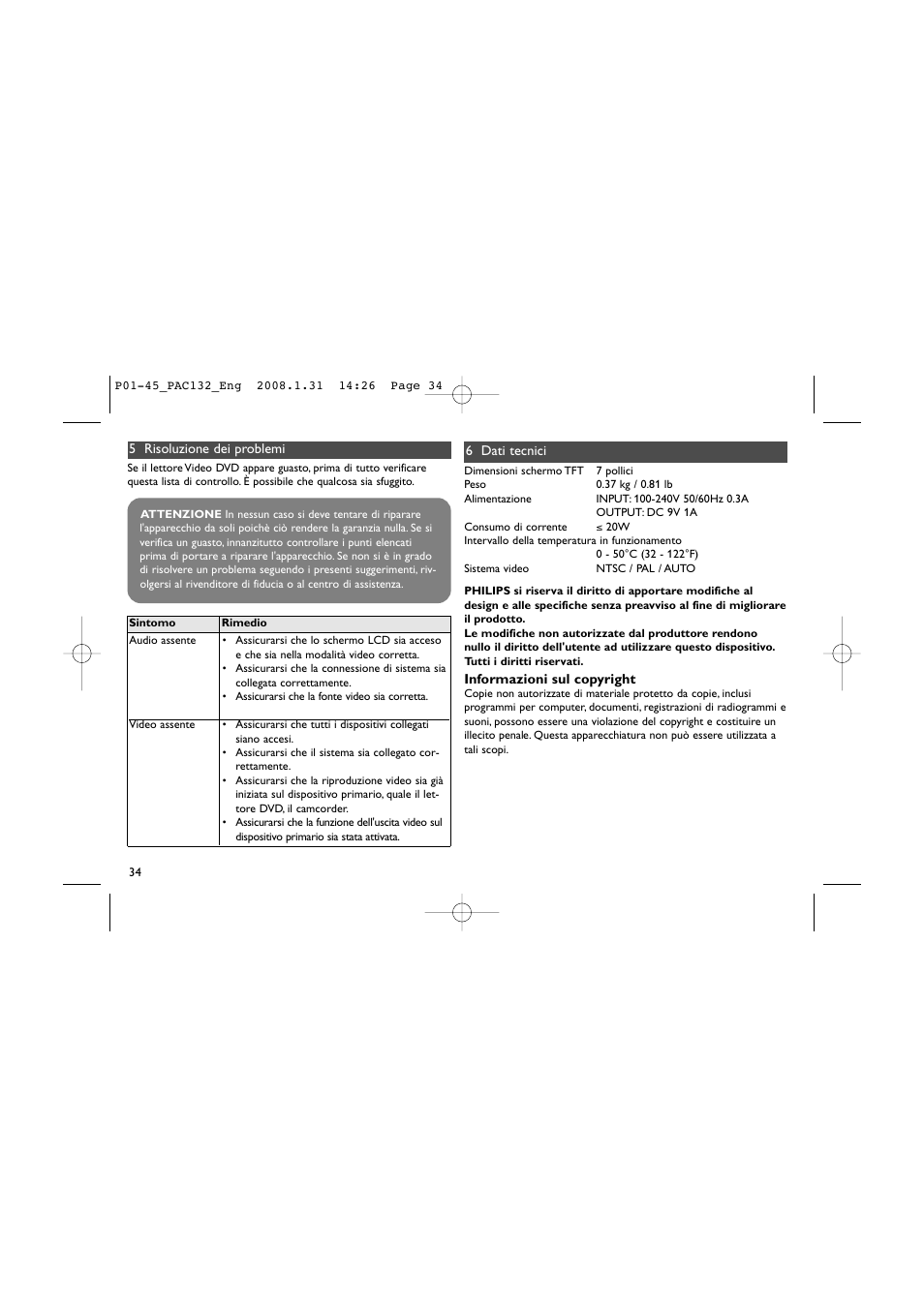 Philips Pantalla LCD adicional User Manual | Page 34 / 45