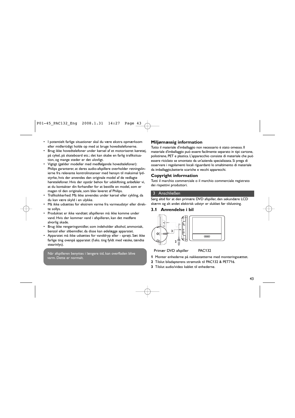 Philips Pantalla LCD adicional User Manual | Page 43 / 45