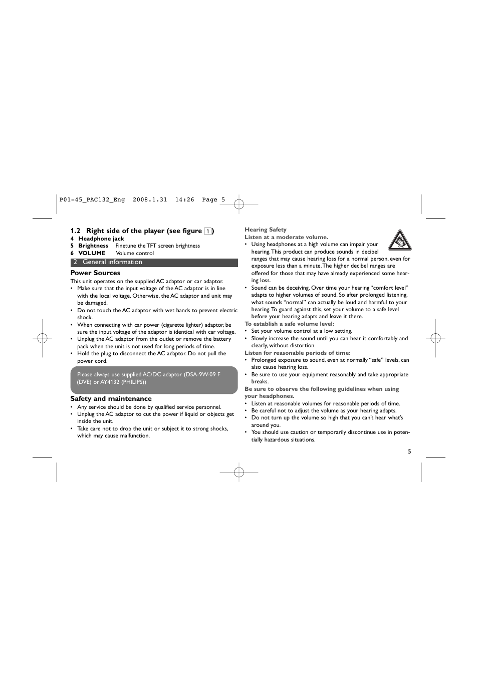 Philips Pantalla LCD adicional User Manual | Page 5 / 45