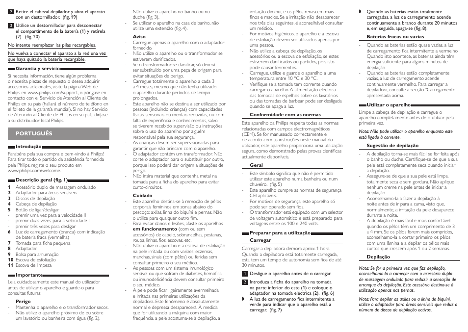 Philips SatinSoft Depiladora User Manual | Page 5 / 8