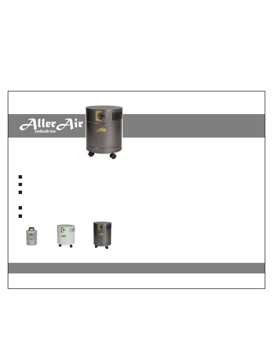 AllerAir 3000 Vocarb User Manual | 1 page