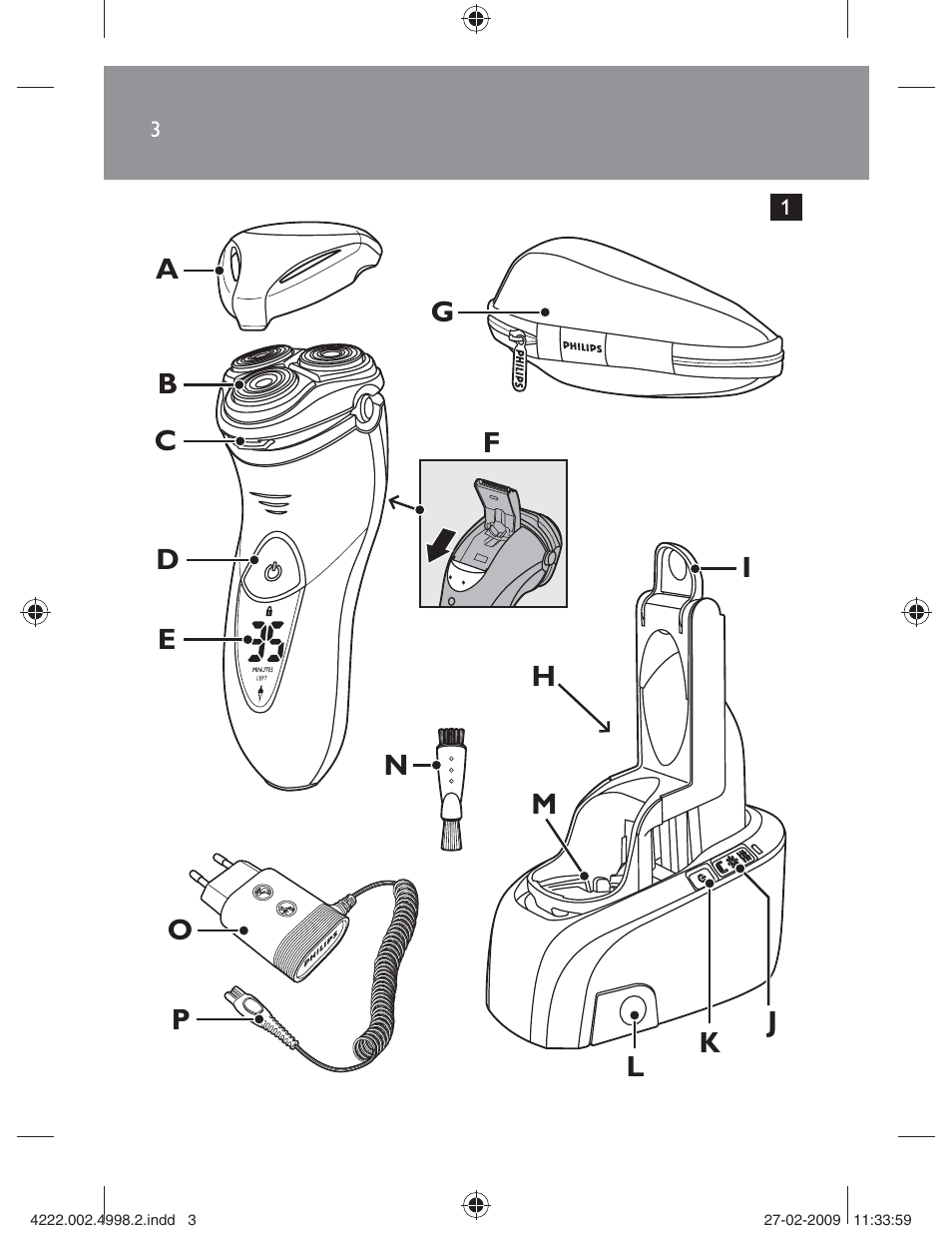 Philips SHAVER Series 3000 Afeitadora eléctrica User Manual | 192 pages