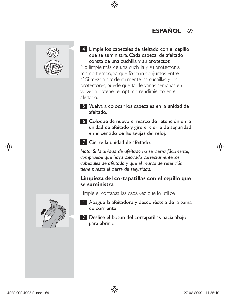 Philips SHAVER Series 3000 Afeitadora eléctrica User Manual | Page 67 / 192