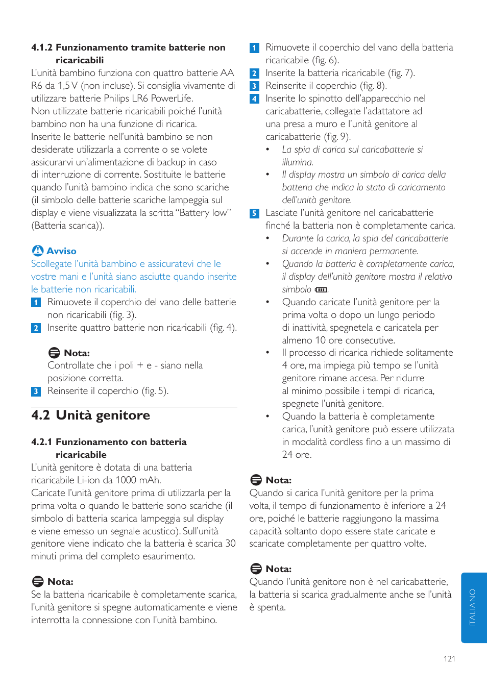 2 unità genitore | Philips AVENT Vigilabebés DECT User Manual | Page 121 / 216