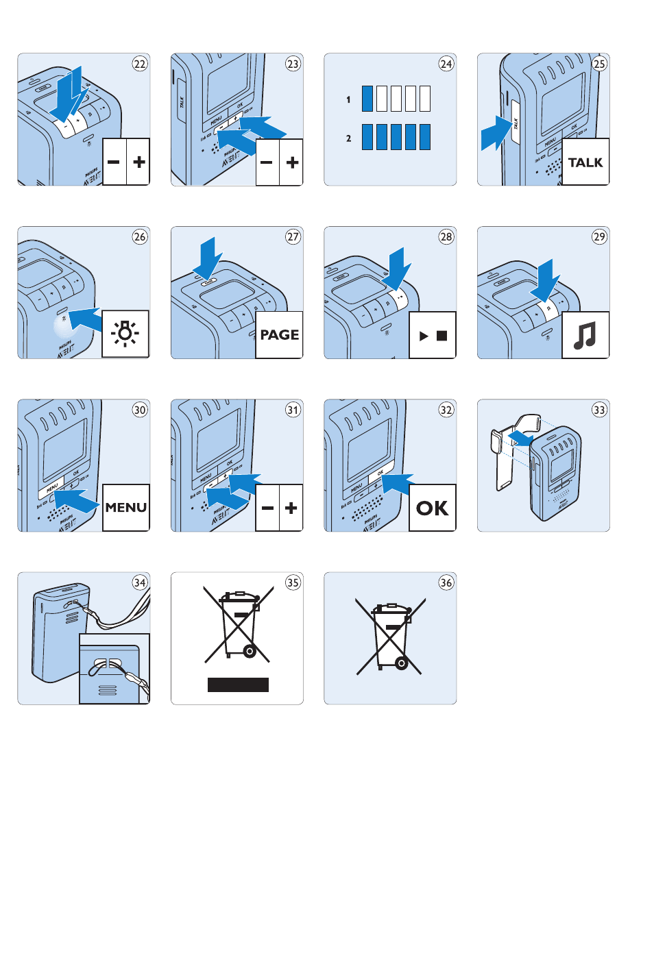 Philips AVENT Vigilabebés DECT User Manual | Page 214 / 216