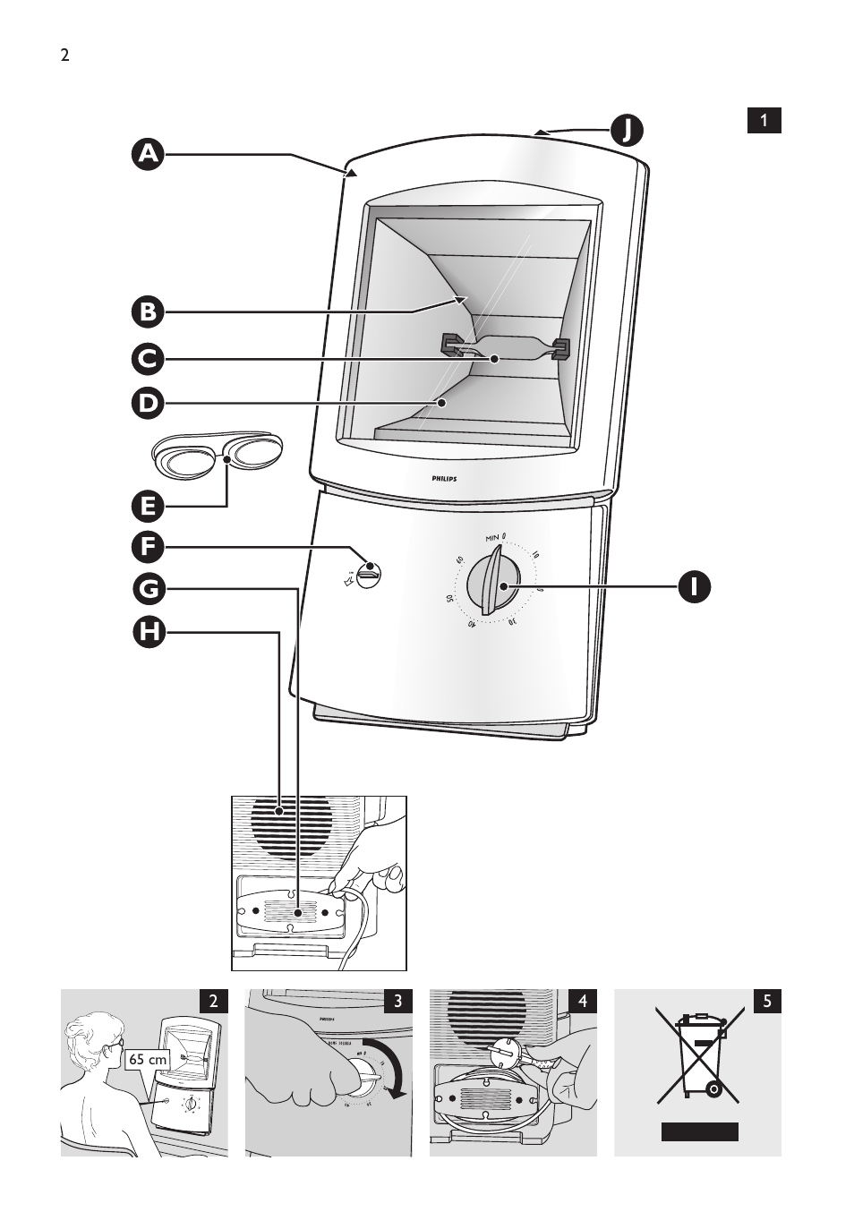 Philips Solárium de medio cuerpo User Manual | Page 2 / 76