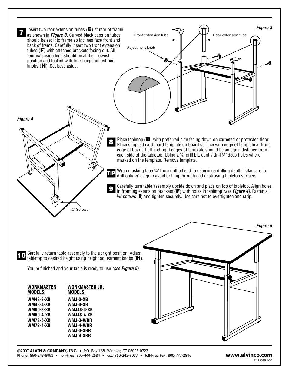 Alvin WorkMaster User Manual | Page 2 / 2