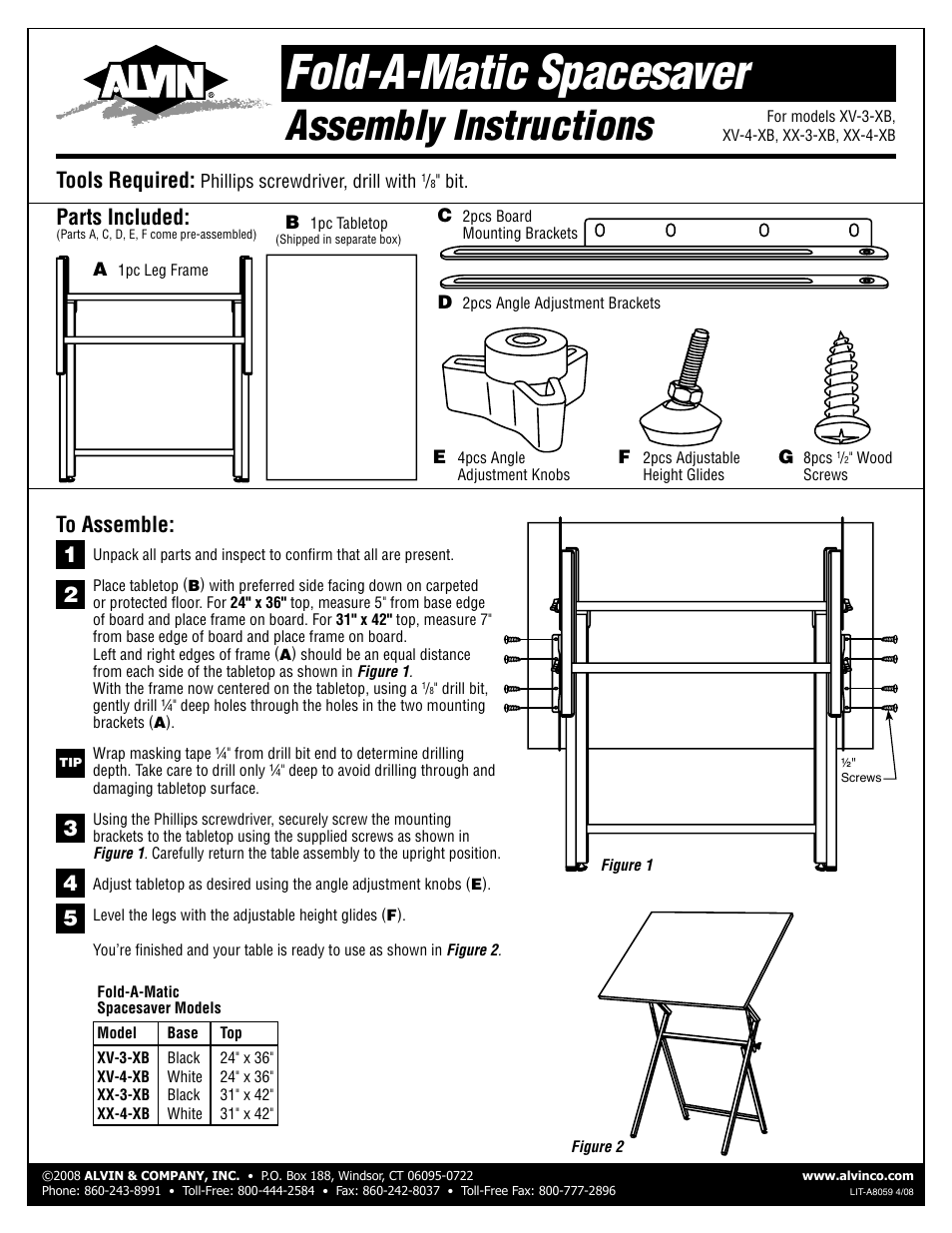 Alvin XV-3-XB User Manual | 1 page